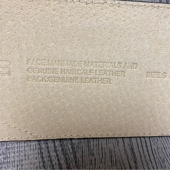 Chico’s Black Leather Zebra Print Calf Hair Belt - Picture 12 of 14